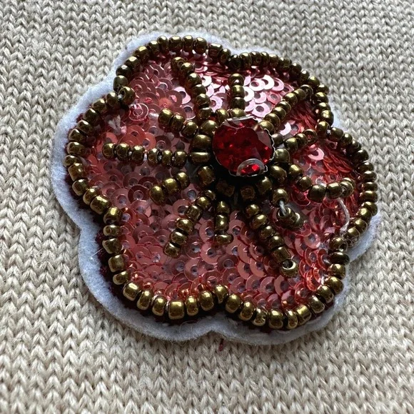 Alice + Olivia Bradford Embellished Grandpa Cardigan Butterfly Hamsa LOVE XS - Picture 10 of 16